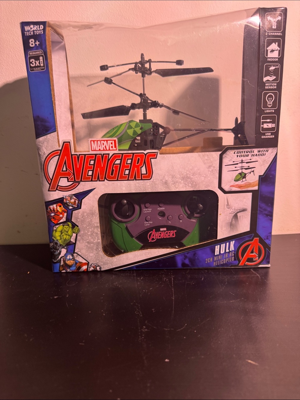 Marvel Avengers Hulk Mini RC Helicopter - Green